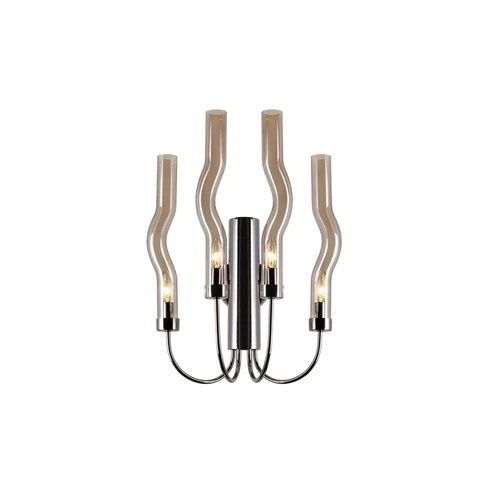 4 Light Sconce with Polished Nickel Finish Cover