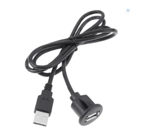 1m PC Montaje en tablero de automóvil USB 2.0 macho - hembra Cable de extensión de enchufe USB 2.0 cámper - Imagen 1 de 9