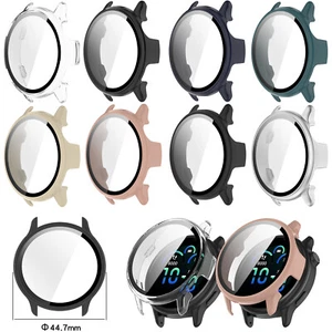 Pour Garmin Vivoactive 6 Boîtier de Montre Film Trempé Protecteur d'écran Bumper Cover - Photo 1/21