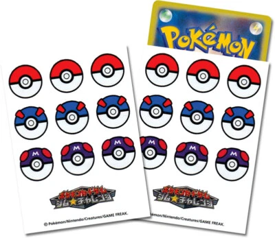 Pokemon POKE BALL Design Sleeves Great Master Deck Shield Hüllen Gym Challenge - Bild 1 von 2