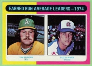 1975 Topps ERA Leaders (Jim "Catfish" Hunter) #311 (nm) Oakland A's - Foto 1 di 1