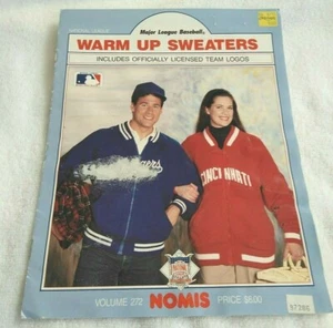 NOMIS MLB Baseball Warm Up Sweaters Knitting Booklet Volume 272 From 1990 - Picture 1 of 4