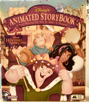 Disney's HUNCHBACK of NOTRE DAME Animated Story BOOK Big Box PC MAC CD - Image 1 of 4
