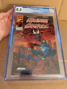Maximum Carnage #1 CGC 8.5 ACCLAIM Giveaway Promo 1994 Comic Spider-Man Venom - Picture 1 of 21