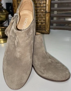 Stivaletti stivaletti Vionic donna 6 Serena pelle scamosciata boho zip frange - Foto 1 di 9