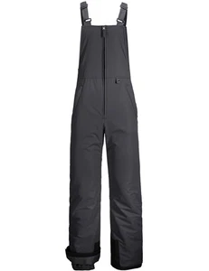 Men's Insulated Waterproof Ski Bib Overalls Winter Snowboarding Pants (Grey B... - Picture 1 of 7