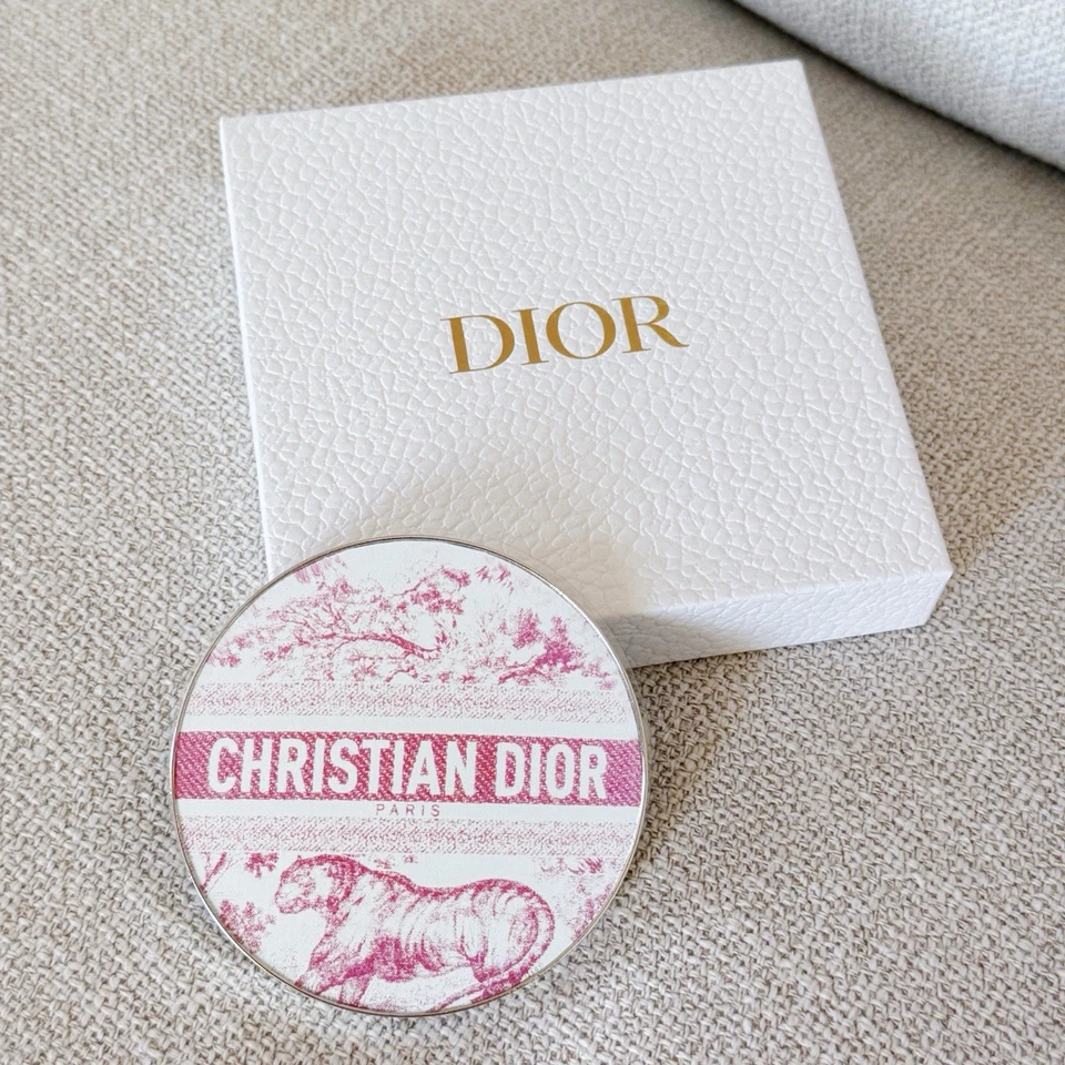 New Christian Dior Cosmetic Beauty Makeup Compact Mirror in Pink Tiger - Image 1 of 4