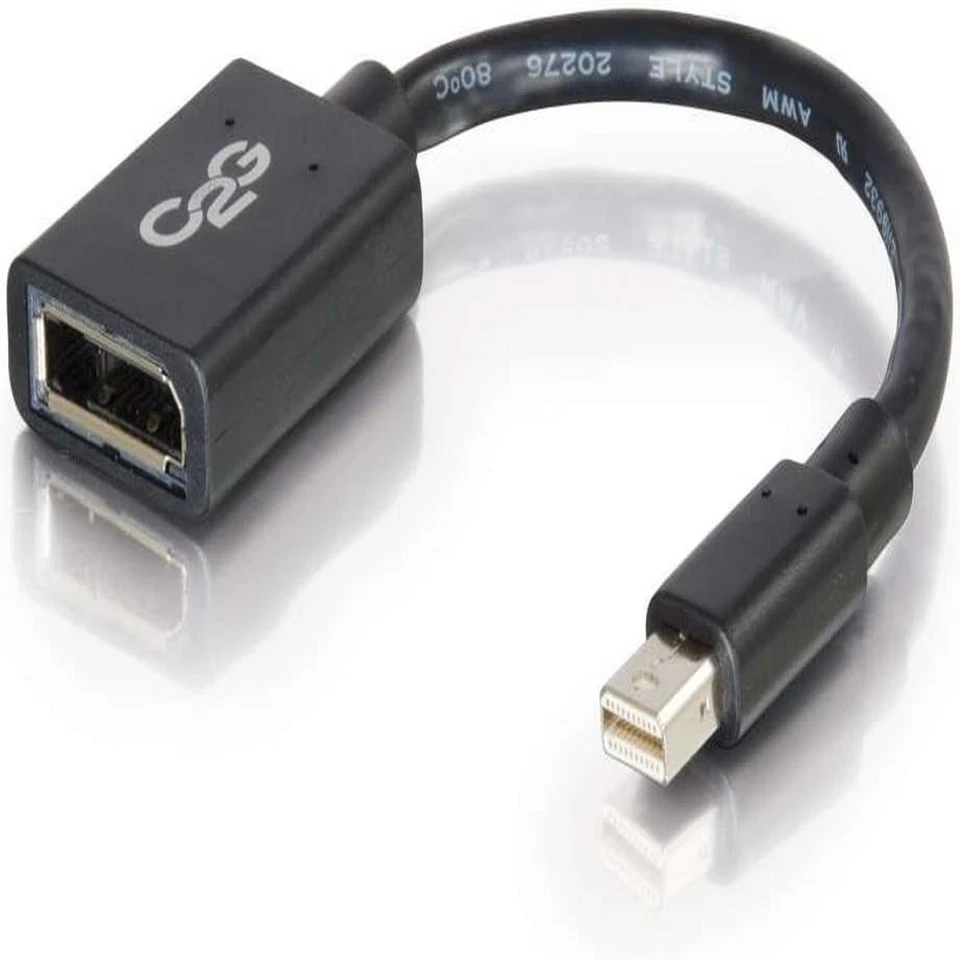 Mini DisplayPort Male To DisplayPort Female Adapter Cable 15Cm - Image 1 of 3