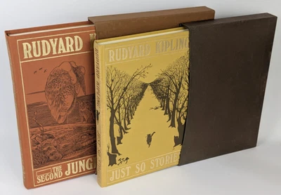 Rudyard Kipling x 2 Folio Society Books The Second Jungle Book + Just So Stories - image 1 of 4