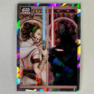 2023 Topps Chrome Star Wars Galaxy #48 A Dyad In The Force Atomic Refractor /150 - Picture 1 of 6