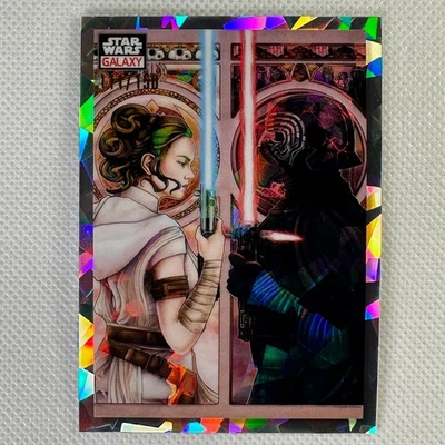 2023 Topps Chrome Star Wars Galaxy #48 A Dyad In The Force Atomic Refractor /150 - Image 1 of 4
