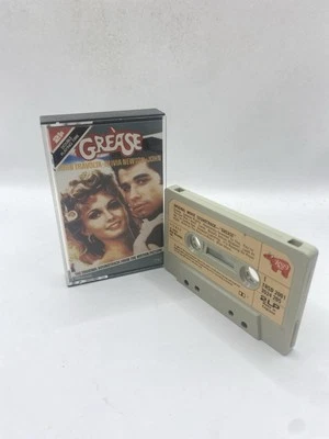 Grease Original Movie Soundtrack Cassette Tape Paper Label 1978 RSO - Image 1 of 4