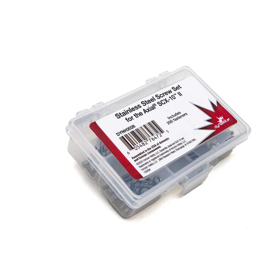 Dynamite H2026 Axial SCX10 II Stainless Steel Screw Set - Image 1 of 1