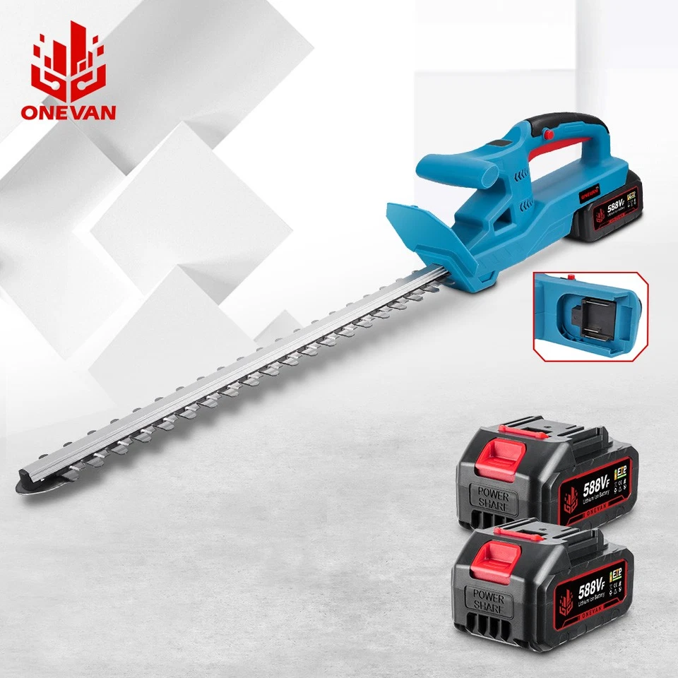 ONEVAN Für Makita 18V Akku-Heckenschere Heckenschneider 51cm Mit 0、2 Akkus & Ladegerät