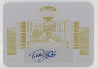 2025 Leaf Metal Draft Bound Printing Plate Yellow 1/1 DJ Uiagalelei Auto 3hd - Image 1 of 3