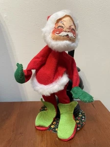 Vintage 1971 Weihnachten Annalee Mobilitee Puppe Weihnachtsmann mit Topf Bauch Herd 7" - Bild 1 von 5