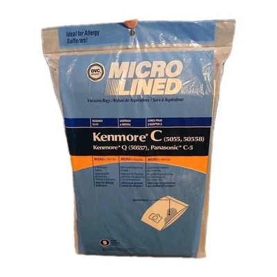 9 Vacuum Cleaner Bags Sears Kenmore C 5055 50558 Kenmore Q 50557 Panasonic C-5 - Image 1 of 2