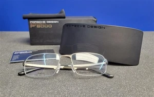 NEW PORSCHE DESIGN P8213-C TITANIUM EYEGLASSES MEN'S MATTE OLIVE SEMI RIM 55MM - Picture 1 of 11