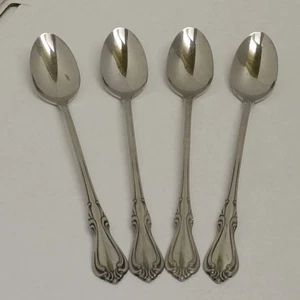 Wm. A. Rogers Oneida Edelstahl Sutton Place aka Baker Street 4 Eisteelöffel - Bild 1 von 3