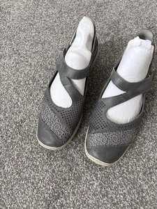 Reiker Grey Leather Shoes Size 7 really Comfortable Very good Condition. - Picture 1 of 4