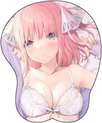 Anime Mouse pad Nino Nakano Anime Design 3D Ergonomic Mouse Pad with Wrist Rest - Image 1 of 4