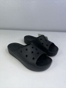 Crocs Classic Platform Slide  Women’s Black Size  6