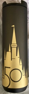 Nuevo vaso de acero inoxidable de viaje Starbucks 50 aniversario Walt Disney World Foto 1 de 2