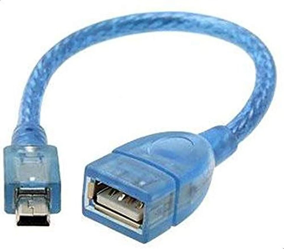 25 cm 5 Pin Mini USB B Male to USB A 2.0 Female Extension Cable- 1 YEAR WARRANTY - Image 1 of 1