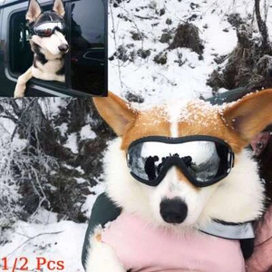 1/2Pcs Dog Goggles Sunglasses Adjustable UV Protection Medium Large Dogs Glasses - Picture 1 of 11
