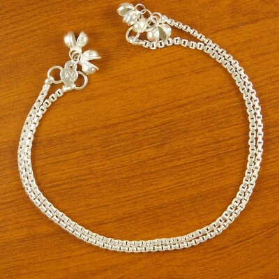 Simple Ankle Bracelets Indian Grils Daily Wear Anklets Payal Fashion Jewellery - Image 1 of 3