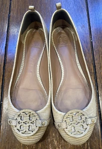 Women's TORY BURCH "GABRIEL" Leather FLATS Sz 9M - Picture 1 of 5