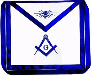 Masonic Square Compass Apron EMBROIDERED Blue Lodge Fraternity DMA-1000 - Picture 1 of 1