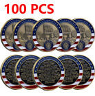 100PCS US Military Army First Salute Commemorative Challenge Coin Oath Of Office