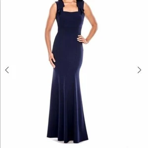 Decode 1.8 - Sleeveless Long Dress With Back Hole. Navy. Size 12 - Picture 1 of 4