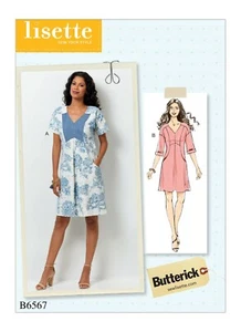 Abito aderente Butterick Easy CUCIRE PATTERN B6567 Misses' 6-14 o 14-22 - Foto 1 di 6