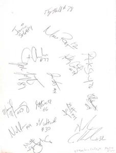 2007 Boston College Football SIGNED Paper! Matt Ryan Anthony Castonzo! Autograph - Picture 1 of 2