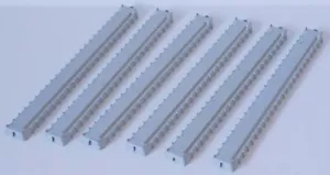 Triang Minic Ships 1st Issue - 6 x M.827 Breakwater Straights. FREE UK P&P. - Picture 1 of 7