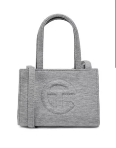 UGG X Telfar Small Fleece Heather Grey Shopper Bag - Picture 1 of 3