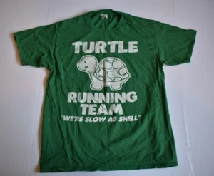 Lustiges T-Shirt Turtle Running Team, Größe L, grün, doof guter Zustand - Bild 1 von 5