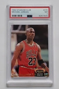 1992 Stadium Club MICHAEL JORDAN #210 PSA GRADED 7 NM Members Choice Bulls - Picture 1 of 2