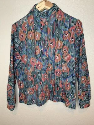 Conjunto Blusa Falda Vintage Jaeger 100% Lana Gran Bretaña 16 Secretaria Multicolor Foto 1 de 4