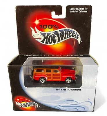 Merc Woody 2000 Hot Wheels 100 % 1948 rojo edición limitada nuevo en caja Foto 1 de 4