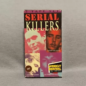 SERIAL KILLERS (2-Tape VHS Set) (1994, Simitar) Cult 90's True Crime Documentary - Picture 1 of 11