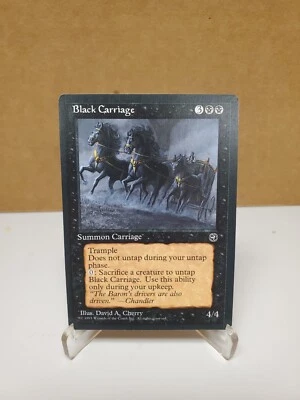 Magic: The Gathering MTG Homelands Black Carriage - Image 1 of 2