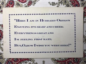 Hubbard, Oregon Postcard - Picture 1 of 2