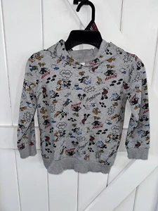 Walt Disney World Mickey Minnie Mouse Hoodie Sweatshirt Pullover Sz 6 - Picture 1 of 4