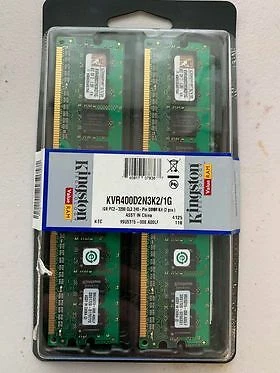 Kingston KVR400D2N3K2/1G A-Tech Equivalent 1GB DDR2 400 3200 RAM (B8) - Image 1 of 2