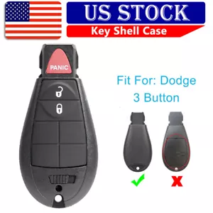 For 2009 2010 2011 2012 Dodge Ram 1500 2500 Keyless Remote Key Shell Case Fob - Picture 1 of 9