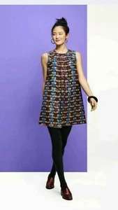 ANNA SUI FOR TARGET 20th Anniversary Collection Retro GoGo Metallic Mini Dress M - Picture 1 of 13