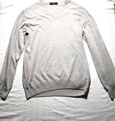 Suéter Zara Hombre XL Gris Cuello Redondo Manga Larga Pull Over Deportivo Clásico Foto 1 de 4